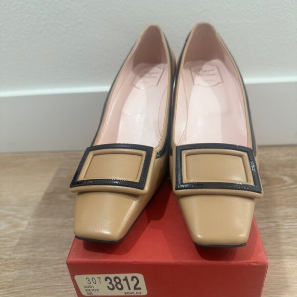 Roger Vivier Decollete Trompette 45 patent-leather pumps - Brand New, Sz 39 - Picture 2 of 5